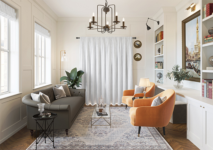 Vintage Stripe, Mixed Grey - Made to Measure Curtains - Image 15